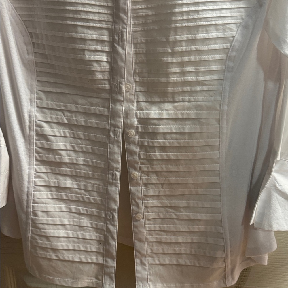 Zac & Rachel Classic White Blouse - Picture 7 of 8